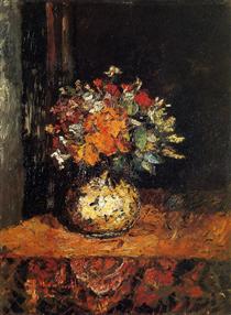 Bouquet of Flowers - Adolphe Joseph Thomas Monticelli