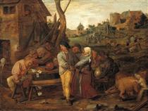 Farmers Fight Party - Adriaen Brouwer