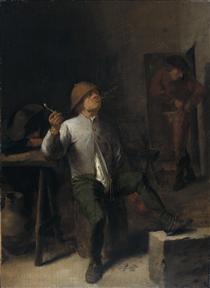 Adriaen Brouwer - De roker Rijksmuseum - Adriaen Brouwer