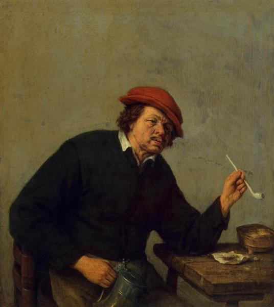 Курильщик, c.1655 - Адриан ван Остаде