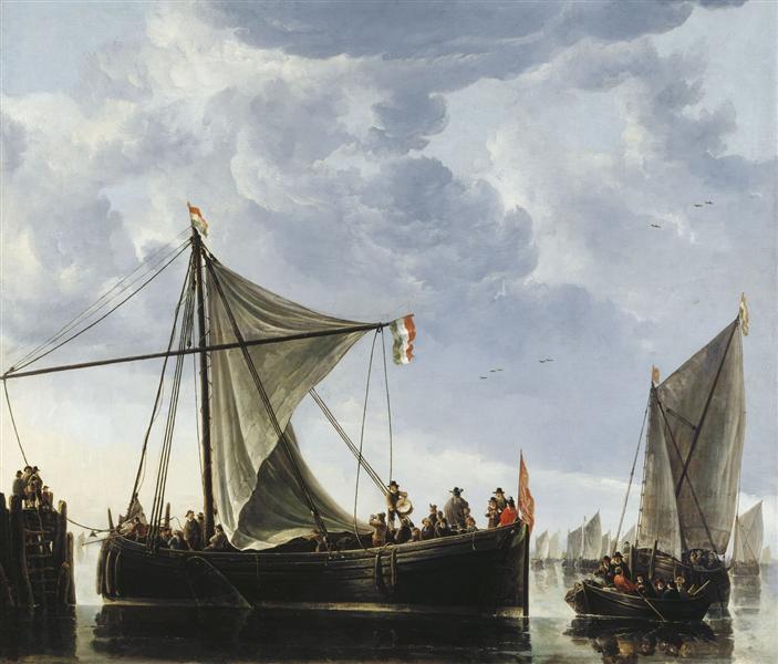 The Passage Boat, c.1650 - Альберт Кейп