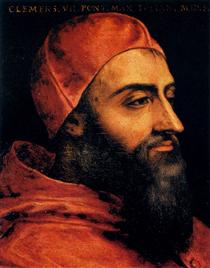 Portrait of Pope Clement VII - Аньоло Бронзино