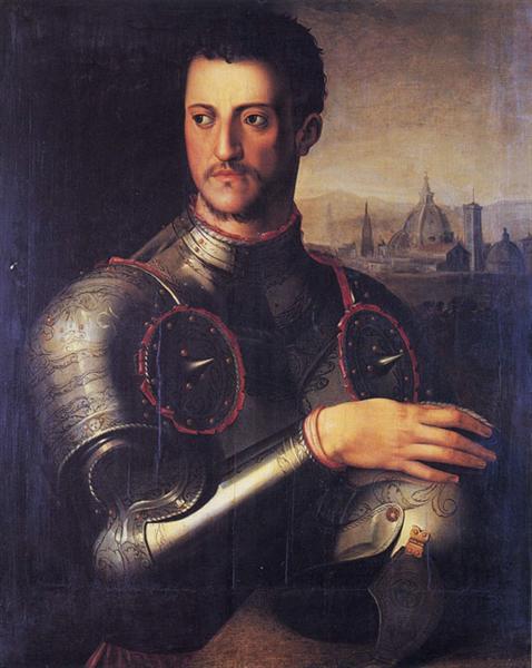 Portrait of the Grand Duke Cosimo I de' Medici - Аньоло Бронзіно