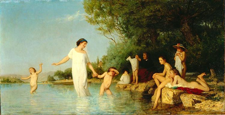 Bathers, 1865 - Albert Anker