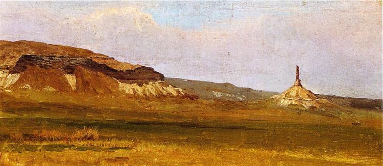 Chimney Rock, 1859 - Альберт Бірштадт