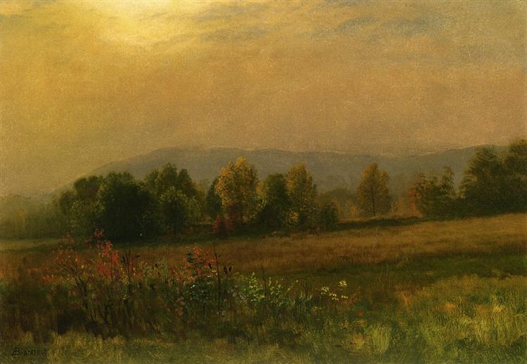 New England Landscape, 1880 - 1889 - 阿爾伯特·比爾施塔特