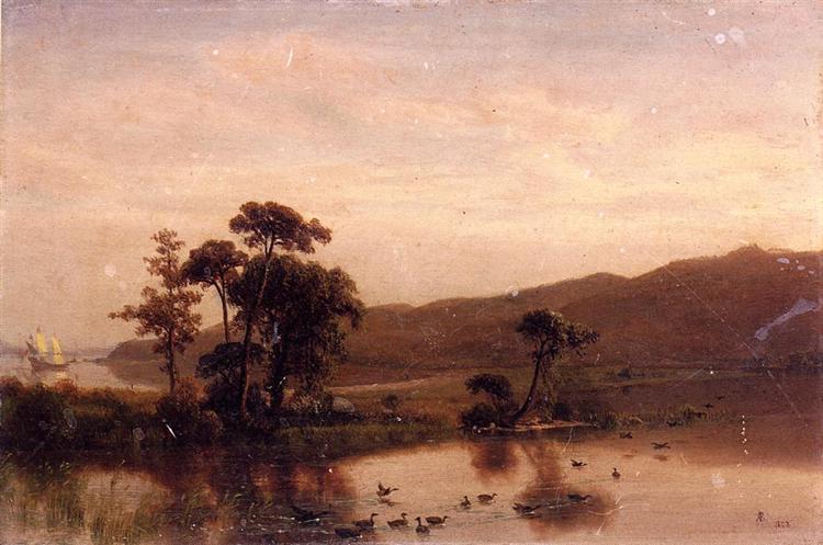 Study for Gosnold at Cuttyhunk, 1858 - Albert Bierstadt