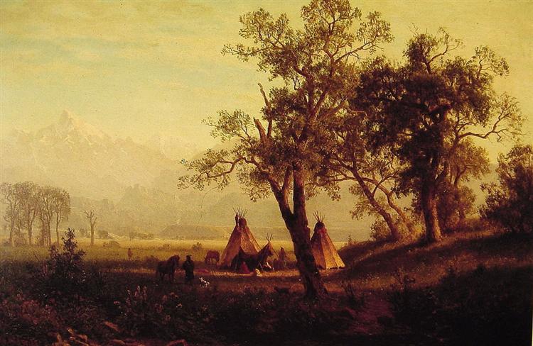 Wind River Mountains Nebraska Territory, 1862 - Albert Bierstadt