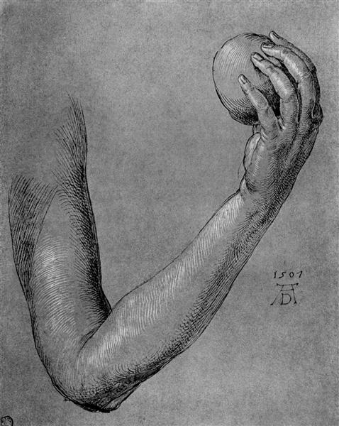 Рука Евы, 1507 - Альбрехт Дюрер