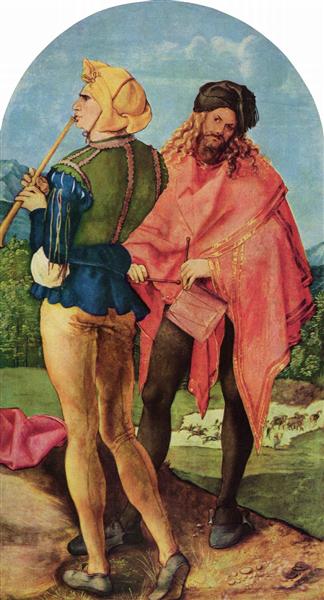 Барабанщик и флейтист, c.1504 - Альбрехт Дюрер