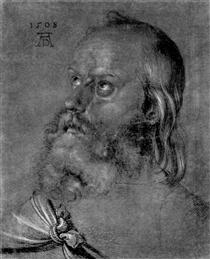 Head of an apostle - Albrecht Durer