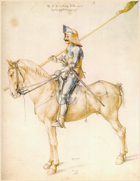 Knight On Horseback, 1498 - Альбрехт Дюрер