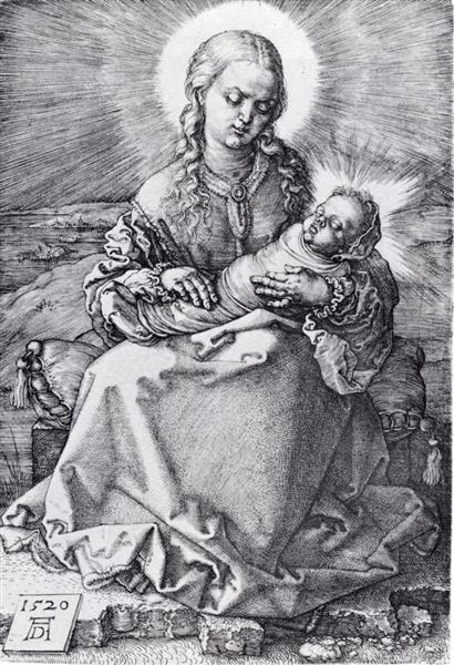 Мадонна со спеленутым младенцем, 1520 - Альбрехт Дюрер