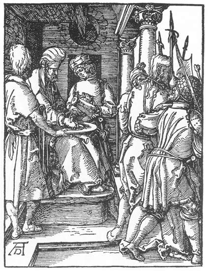 Pilate Washing His Hands, 1511 - Альбрехт Дюрер