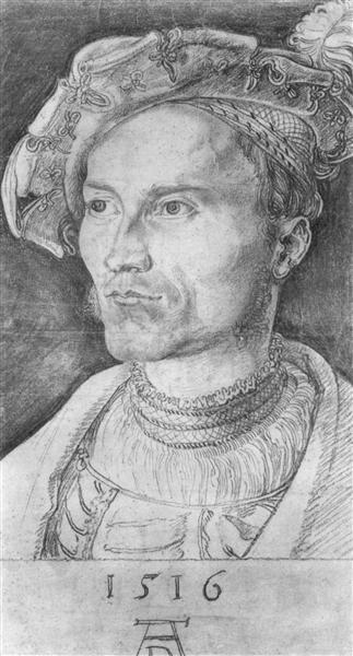 Портрет мужчины, 1516 - Альбрехт Дюрер