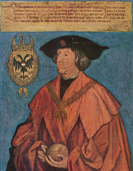 Портрет Имератора Максимилиана I, 1519 - Альбрехт Дюрер
