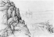 Rock study of hikers - Albrecht Durer