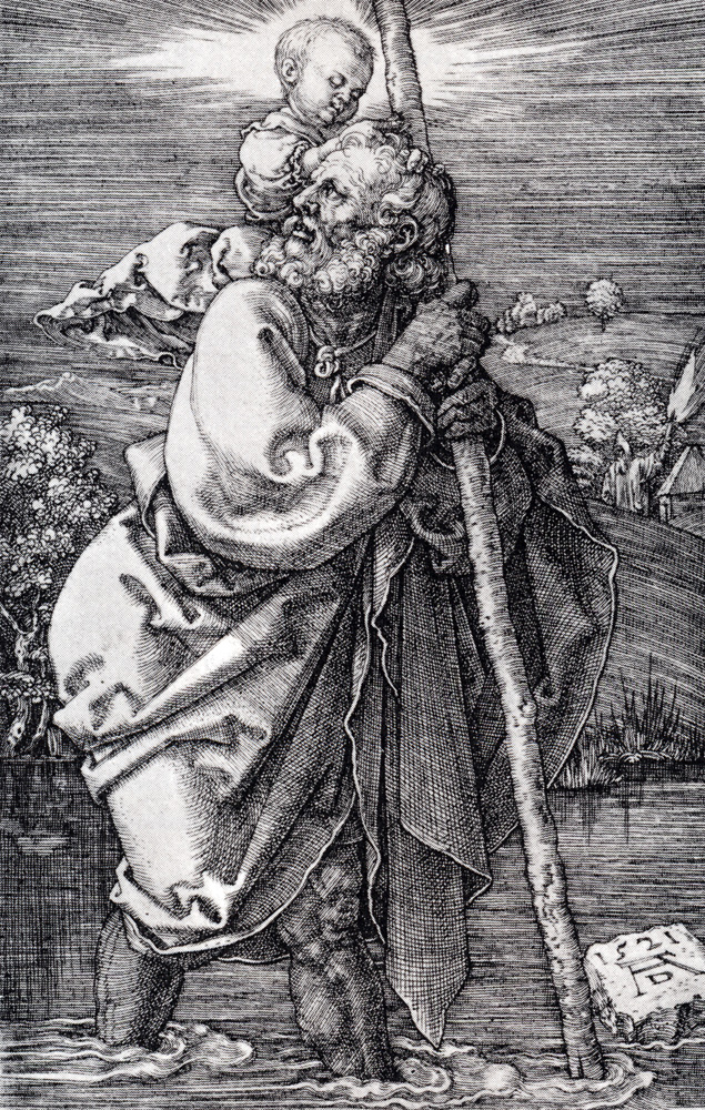 St. Christopher Facing To The Left, 1521 Albrecht Durer