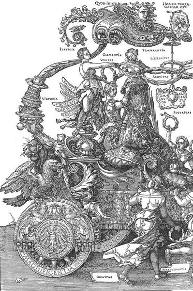 Большая триумфальная повозка, 1518 - 1519 - Альбрехт Дюрер