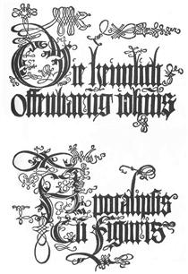 Title page to the edition of 1498 - Alberto Durero