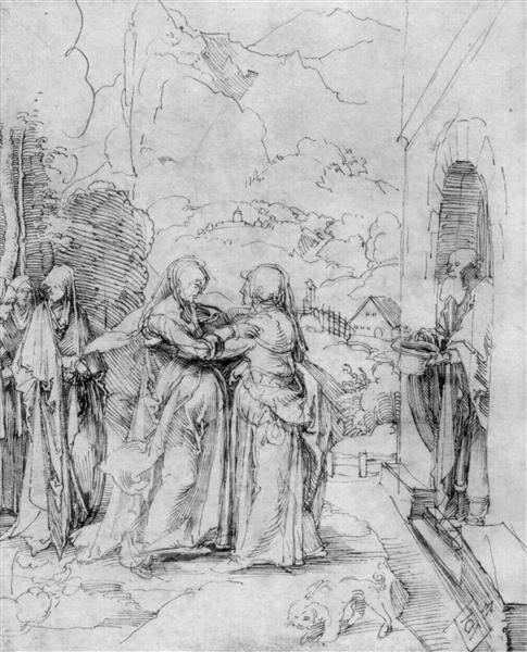 Visitation, c.1504 - Альбрехт Дюрер