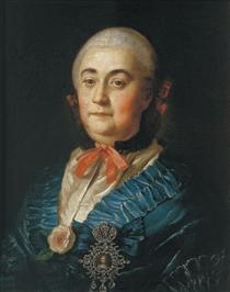 Portrait of the Lady in Waiting A.M.Izmaylova - Alexei Petrowitsch Antropow
