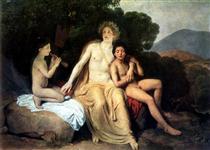 Apollo, Hyacinthus and Cyparis singing and playing - Alexander Andrejewitsch Iwanow