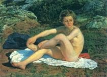 Naked boy - Alexander Andrejewitsch Iwanow