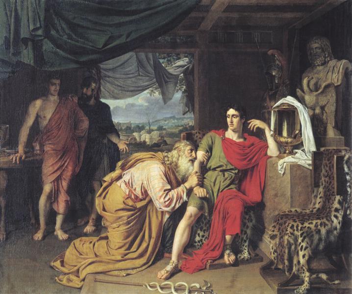 Priam Begging Achilles for Hector's Body, 1824 - Alexander Ivanov