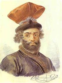 Portrait of a Cabman - Alexander Orlowski