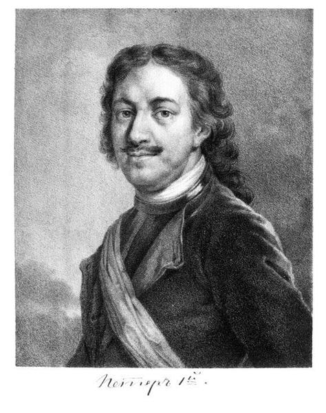 Portrait of Peter I, 1818 - 1819 - Alexei Gawrilowitsch Wenezianow