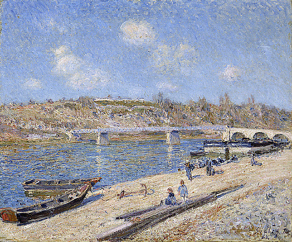 The Beach at Saint Mammès, 1884 - Альфред Сіслей