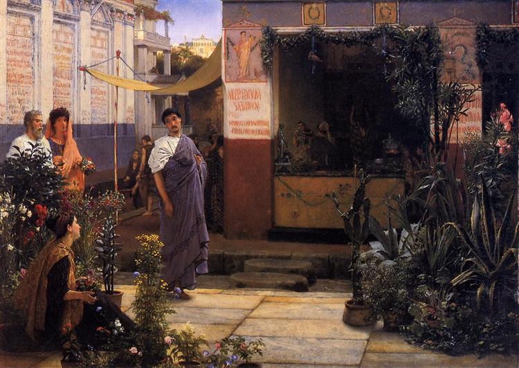 Цветочный рынок, 1868 - Лоуренс Альма-Тадема