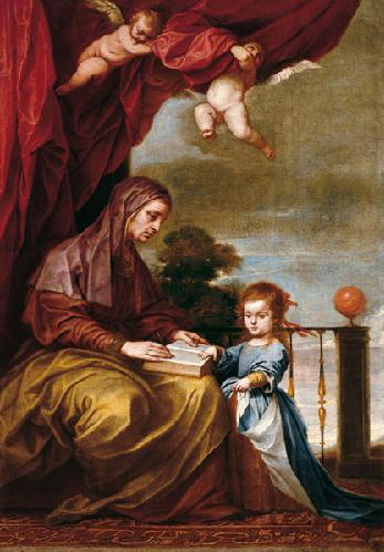 Education of the Virgin, c.1645 - Алонсо Кано