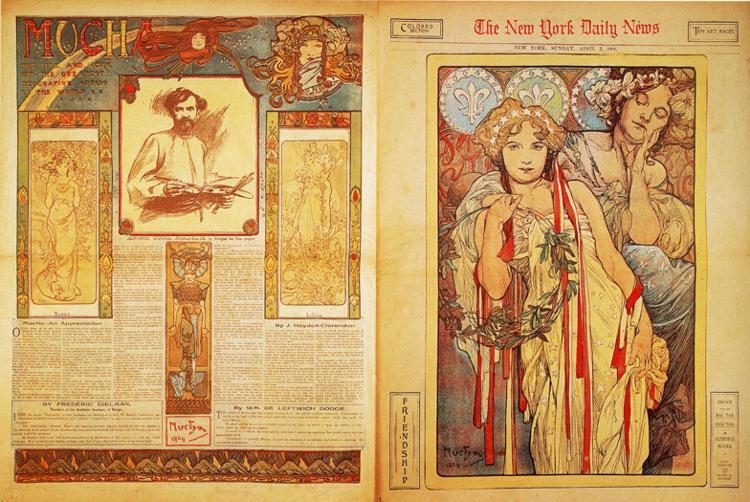 The New York Daily News, 1904 - Alfons Mucha