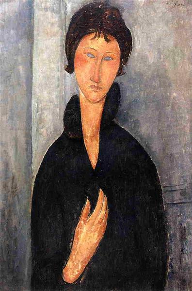 Woman with Blue Eyes, 1918 - Amedeo Modigliani
