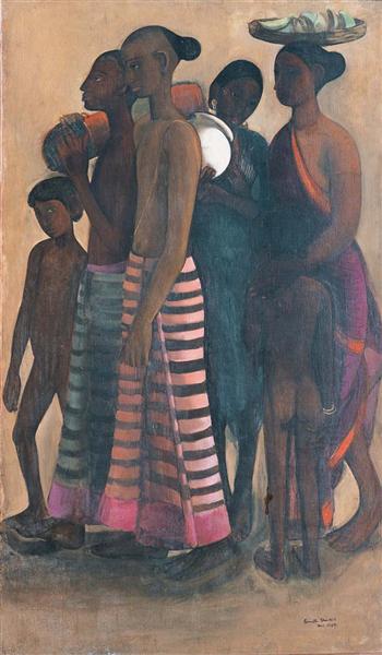 South Indian Villagers Going to a Market, 1937 - Amrita Sher-Gil
