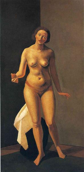 Female nude holding apple, 1941 - André Derain