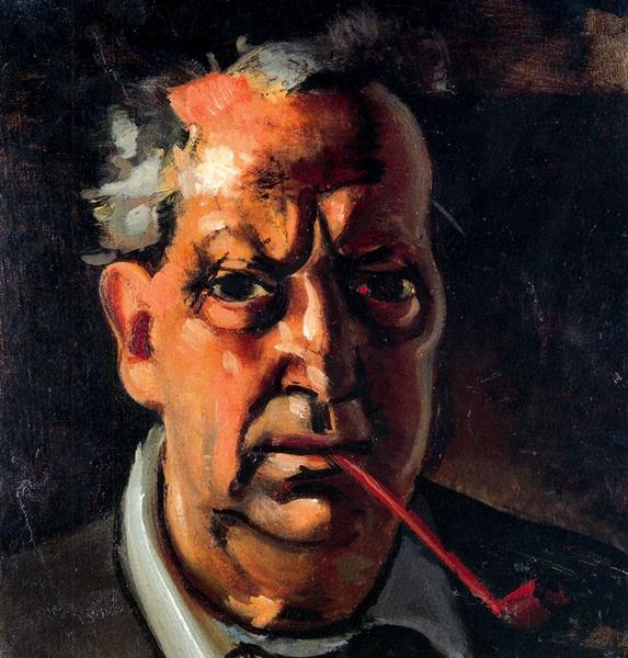 Self-portrait with a pipe, 1953 - André Derain