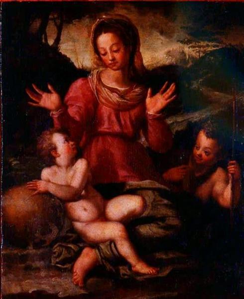 Madonna and Child with St. John the Baptist - 安德烈亞·德爾·薩爾托