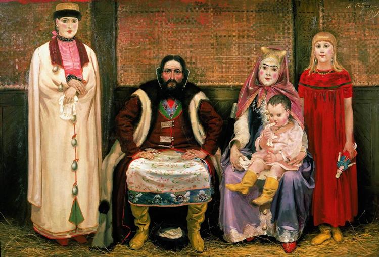 Family of merchant in XVII century, 1896 - Andrei Ryabushkin - WikiArt.org