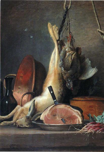 Still Life with Rabbit - Anne Vallayer-Coster