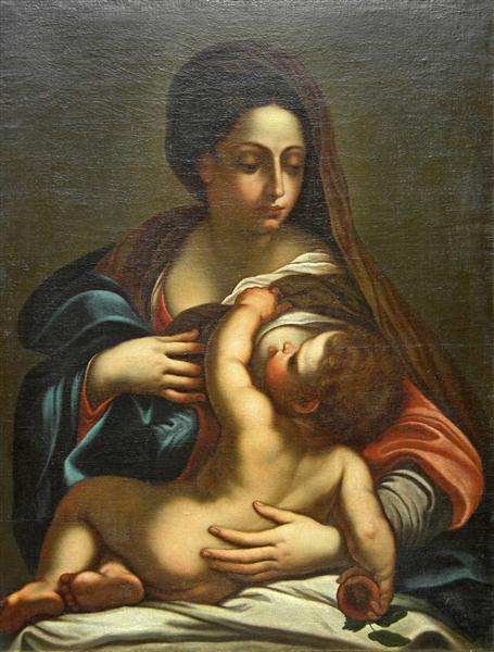 Virgin and Child - Аннибале Карраччи