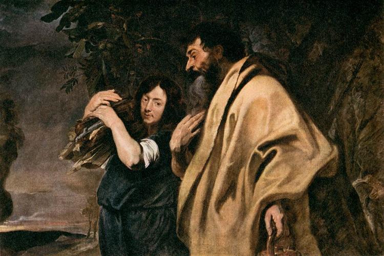Авраам и Исаак, c.1617 - Антонис ван Дейк