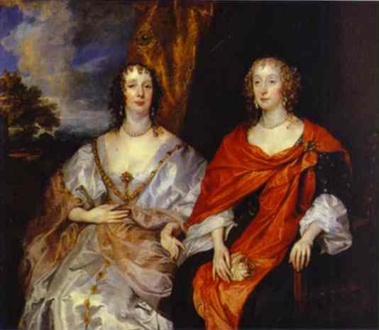 Portrait of Anna Dalkeith, Countess of Morton, and Lady Anna Kirk, c.1631 - 范戴克