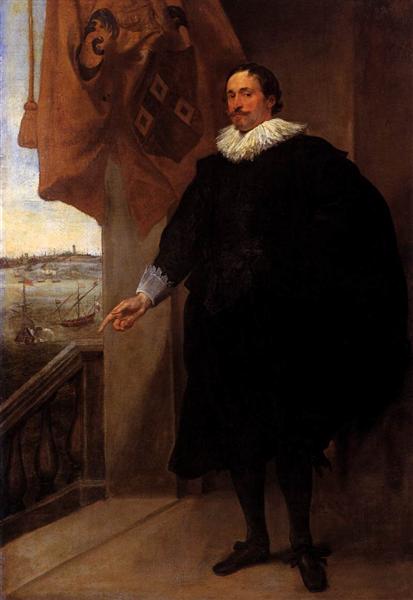 Portrait of Nicolaes van der Borght, c.1620 - 范戴克
