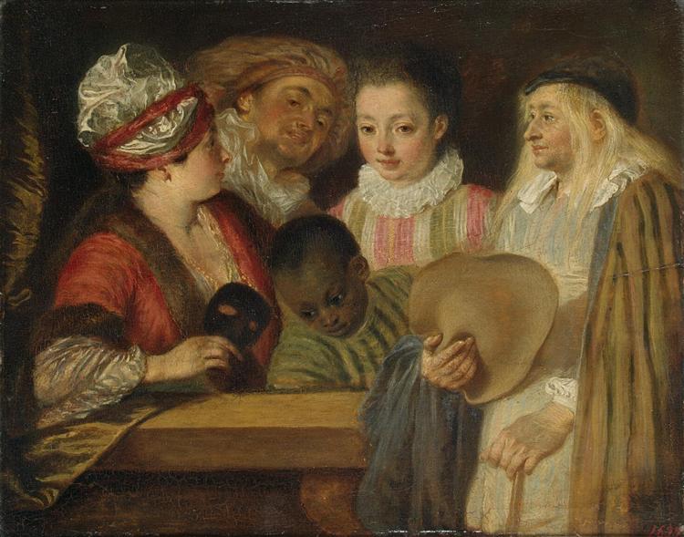 Masquerade, c.1717 - 安東尼‧華鐸