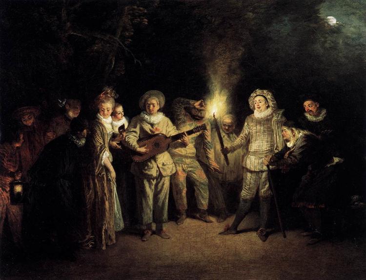 The Italian Comedy, c.1716 - Antoine Watteau