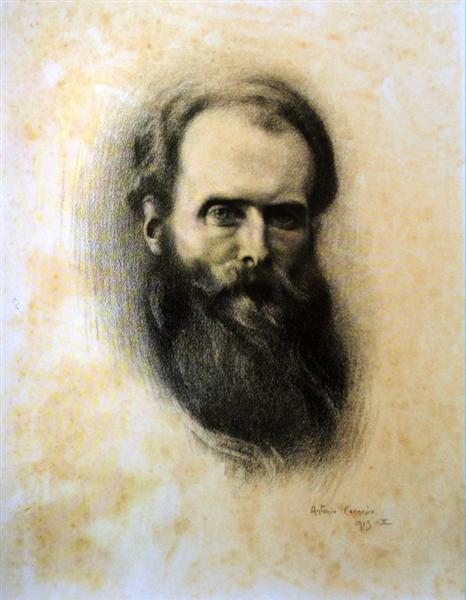 Auto-Retrato, 1913 - Антонио Карнейро