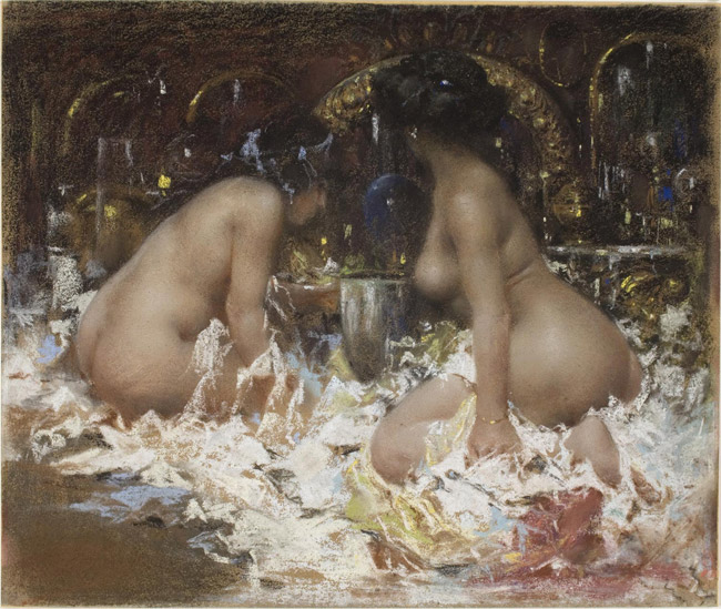 Dans le boudoir, 1886 - Antonio Mancini